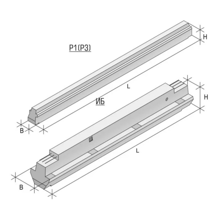 Ригель железобетонный Р1-6-1
